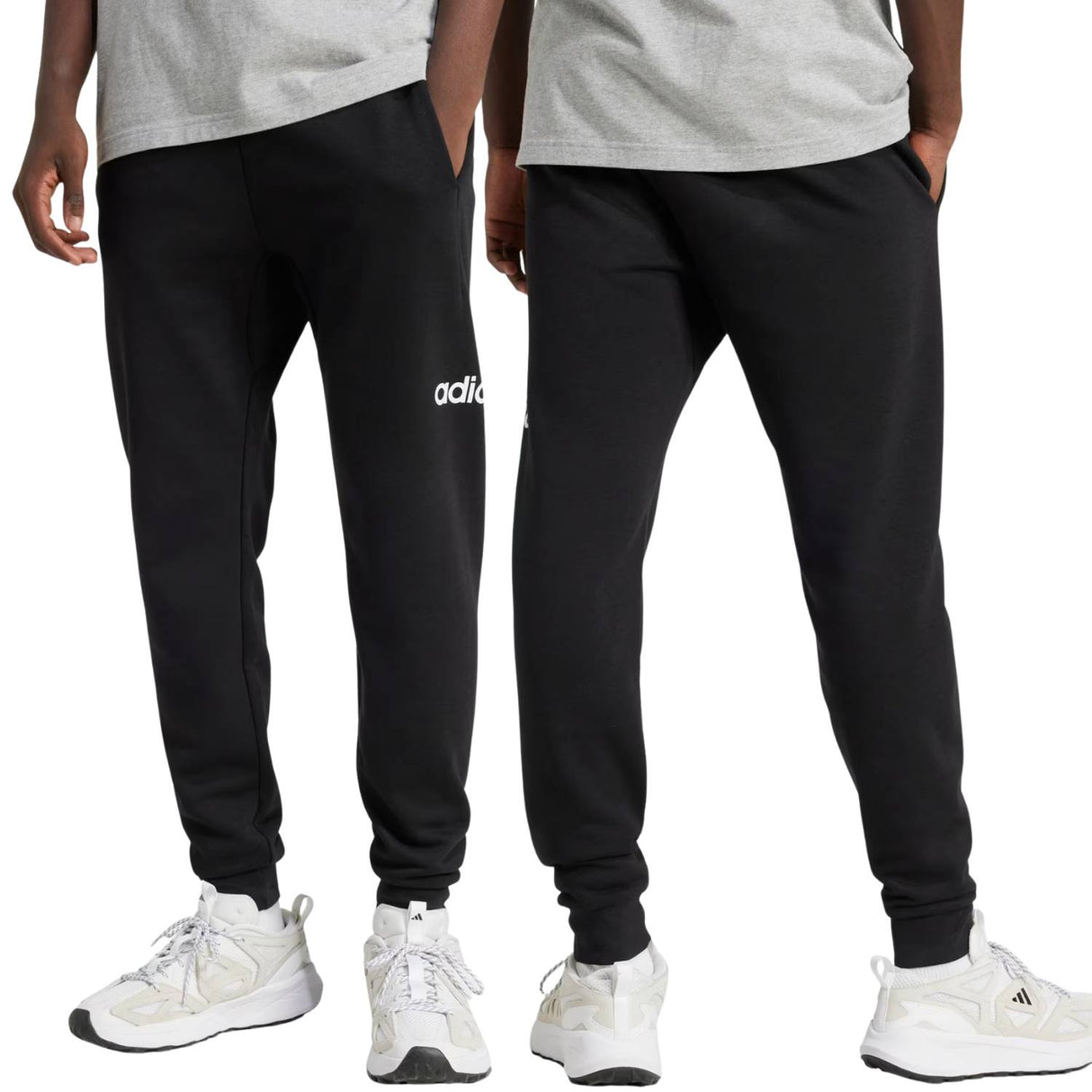 PANTALONE ADIDAS JN1786 ESSENTIALS LINEAR FELPA NERO