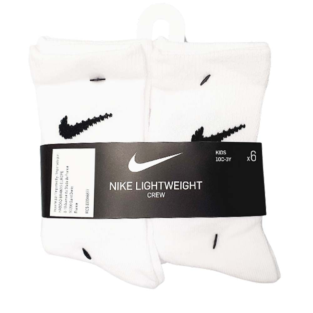 NIKE KIDS SOCKS UN0030 6 PAIRS LIGHTWEIGHT