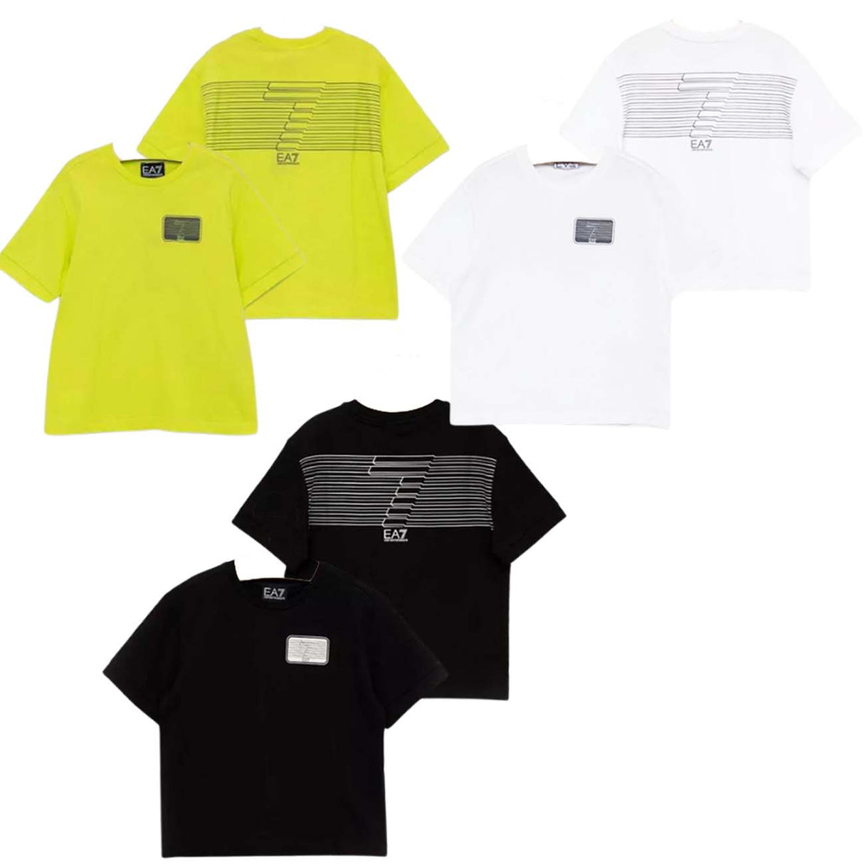 T-SHIRT RAGAZZI ARMANI EA7 3RBT60 BJ02Z COTONE