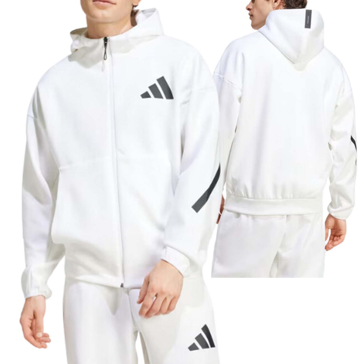 GIACCA ADIDAS JF2443 Z N E HOODED BIANCO