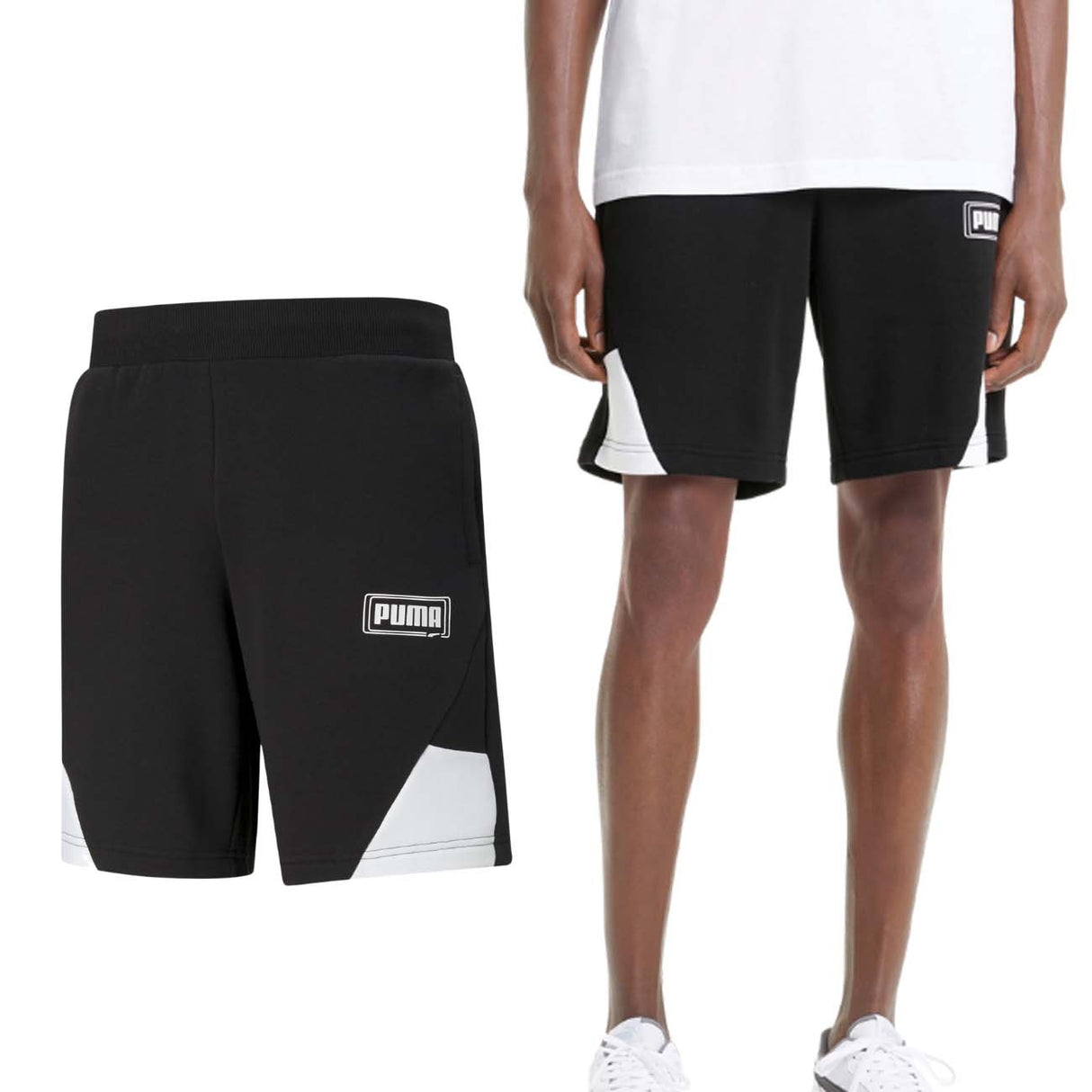 PANTALONCINO PUMA 585749 01 REBEL NERO