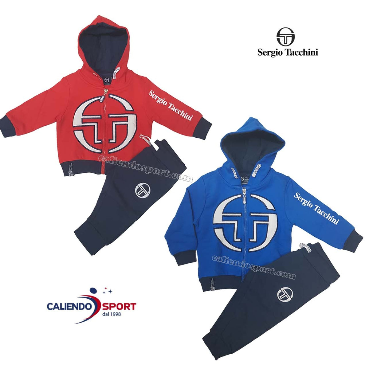 SURVÊTEMENT ENFANT SERGIO TACCHINI 3071T0016 SWEAT-SHIRT NOIR BLEU ROUGE