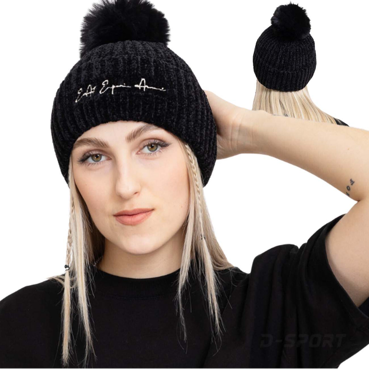 CHAPEAU FEMME ARMANI EA7 I23 280164 3F106 00020 NOIR