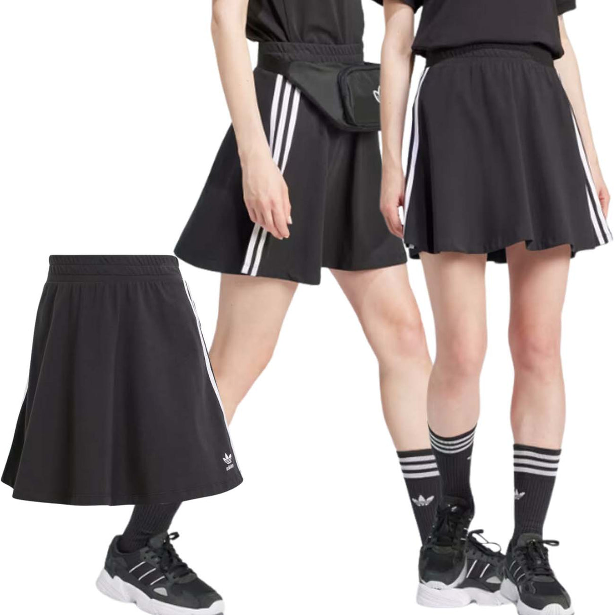 GONNA DONNA ADIDAS IU2526 3 STRISCE NERO