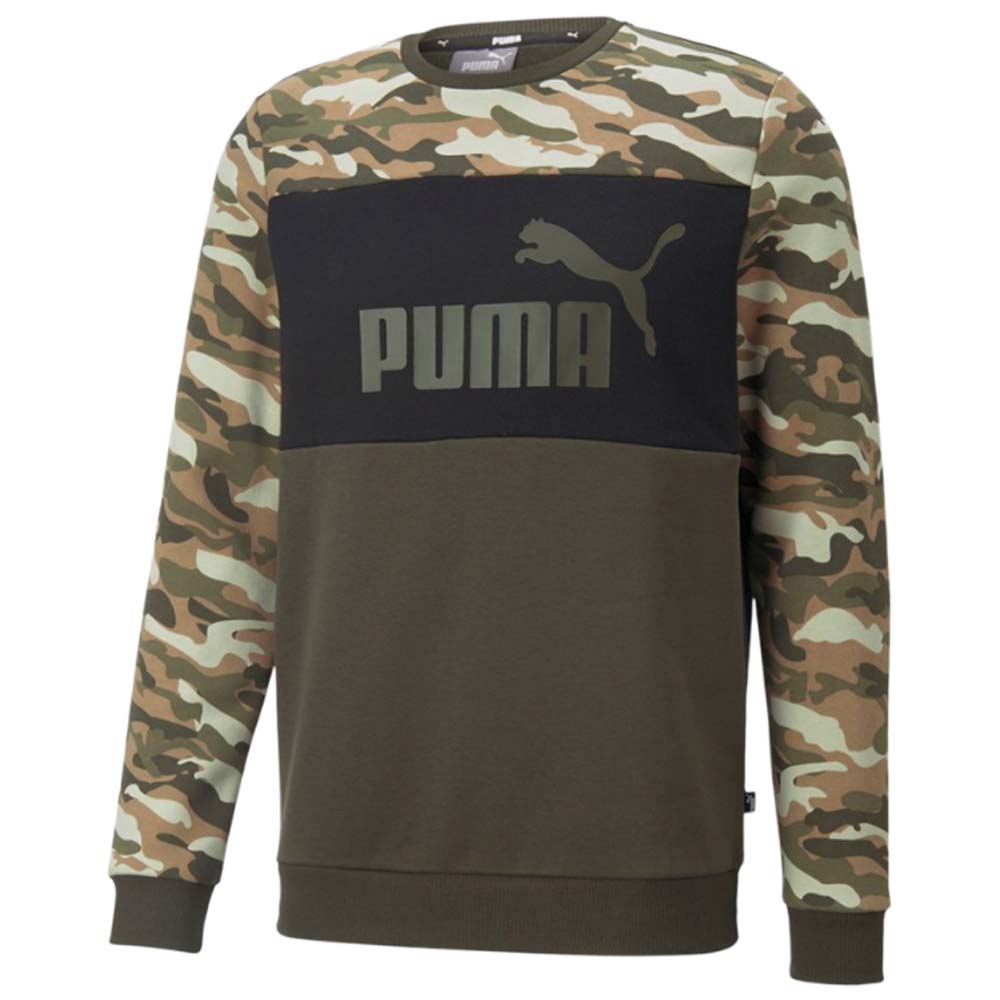 Sweat-shirt en polaire de coton camouflage Essentials PUMA 670255