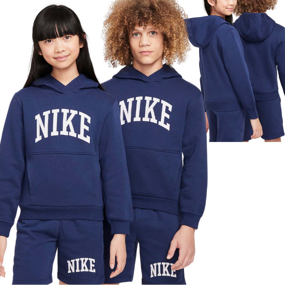 FELPA RAGAZZI NIKE HJ3156 410 SPORTWEAR COTONE FELPATO