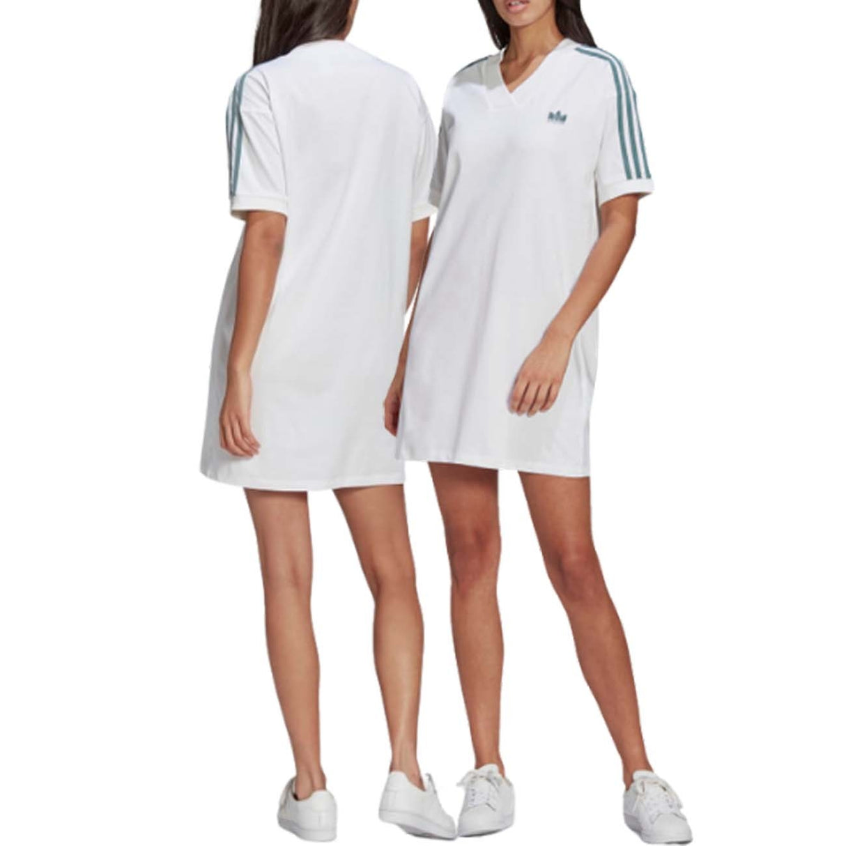ADIDAS WOMEN'S GN2848 ADICOLOR 3D TREFOIL TEE DRESS