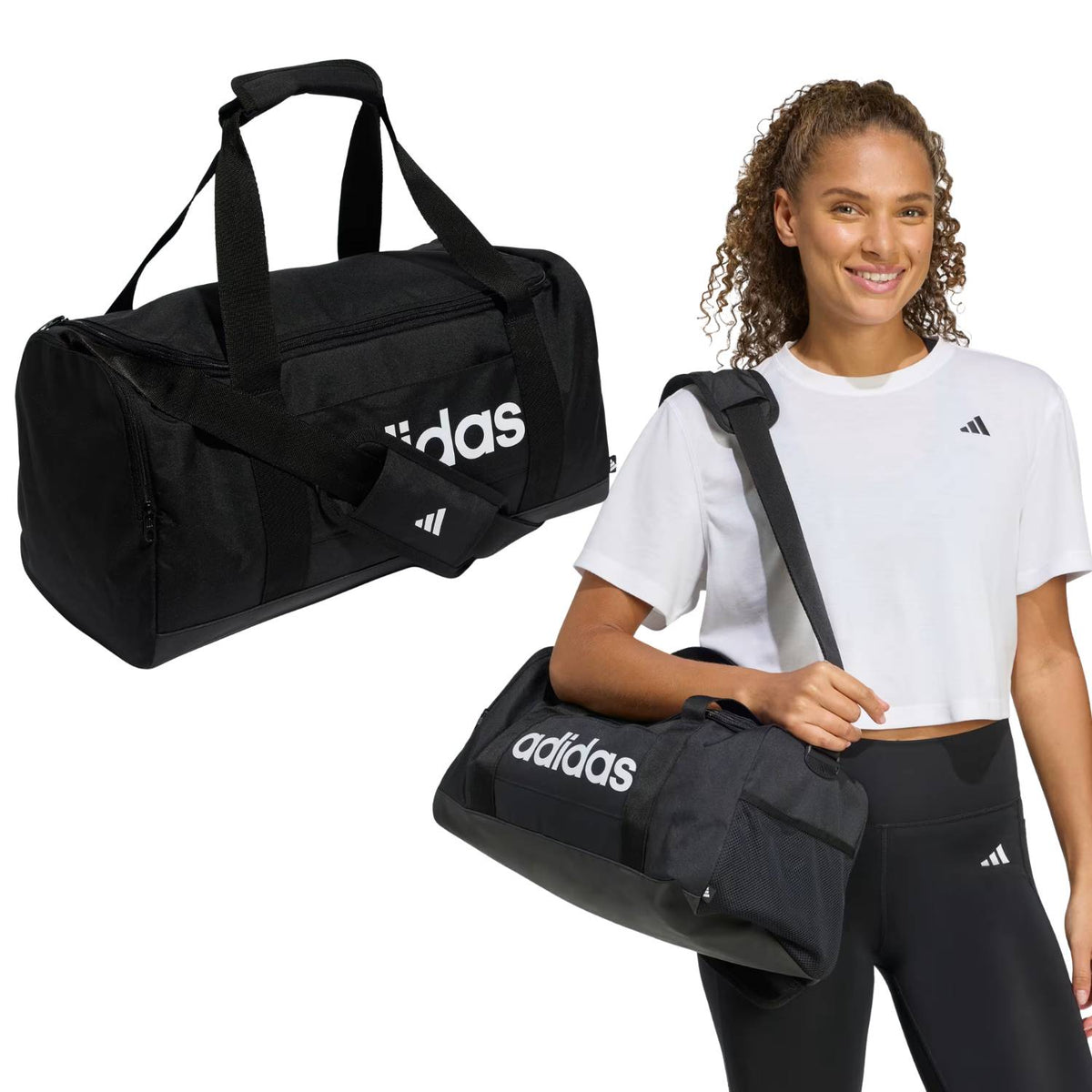 BORSONE ADIDAS JE8343 LINEAR SMALL NERO SPORT