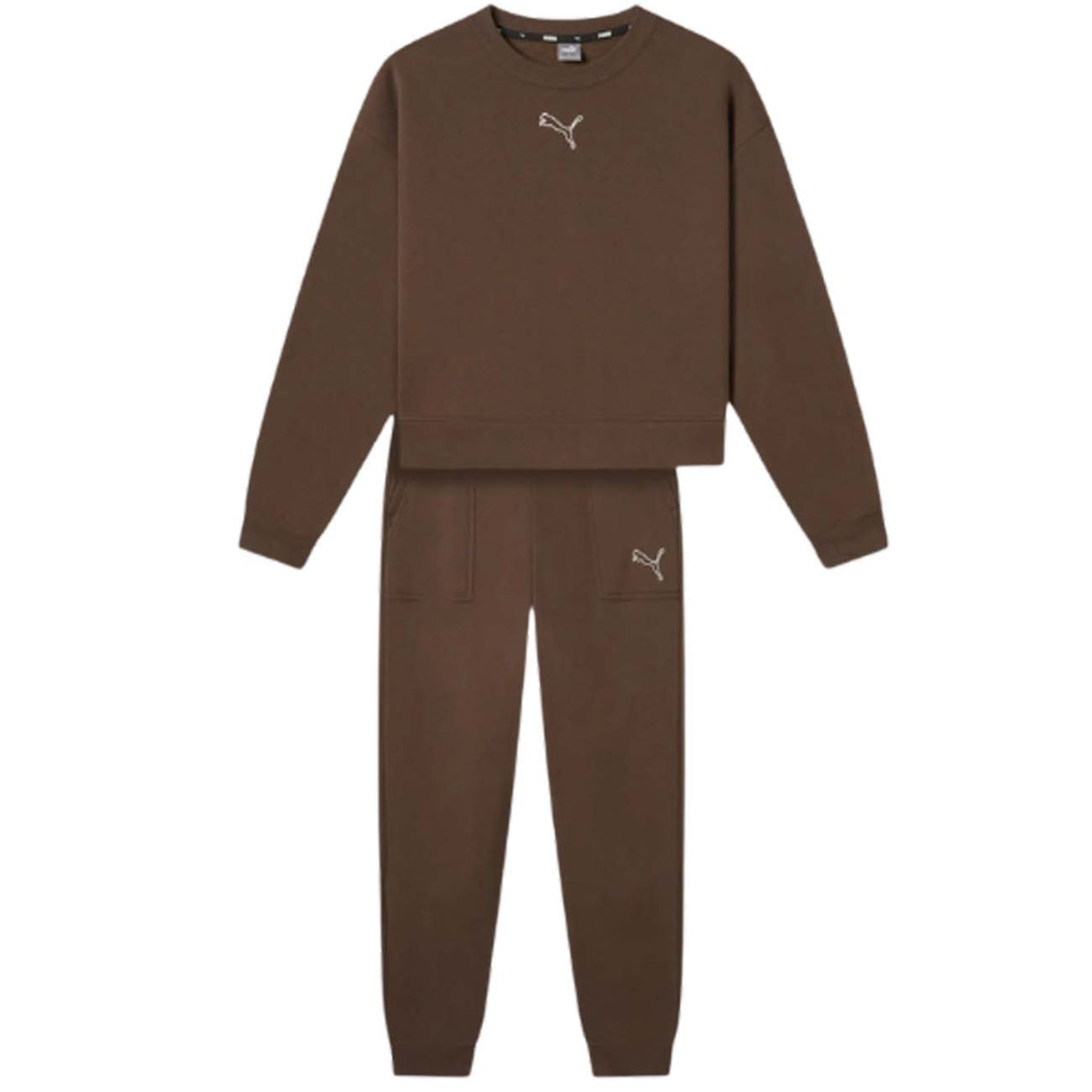 TUTA PUMA DONNA 670025 65 LOUNGEWEAR COTONE FELPATO