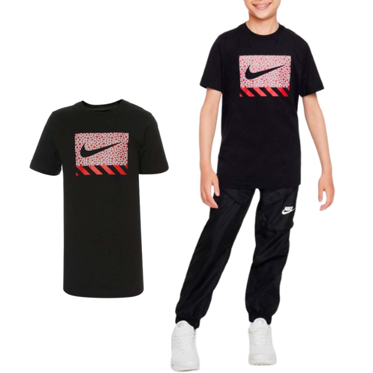 T-SHIRT RAGAZZI NIKE DO1823 010 SPORTSWEAR COTONE NERO