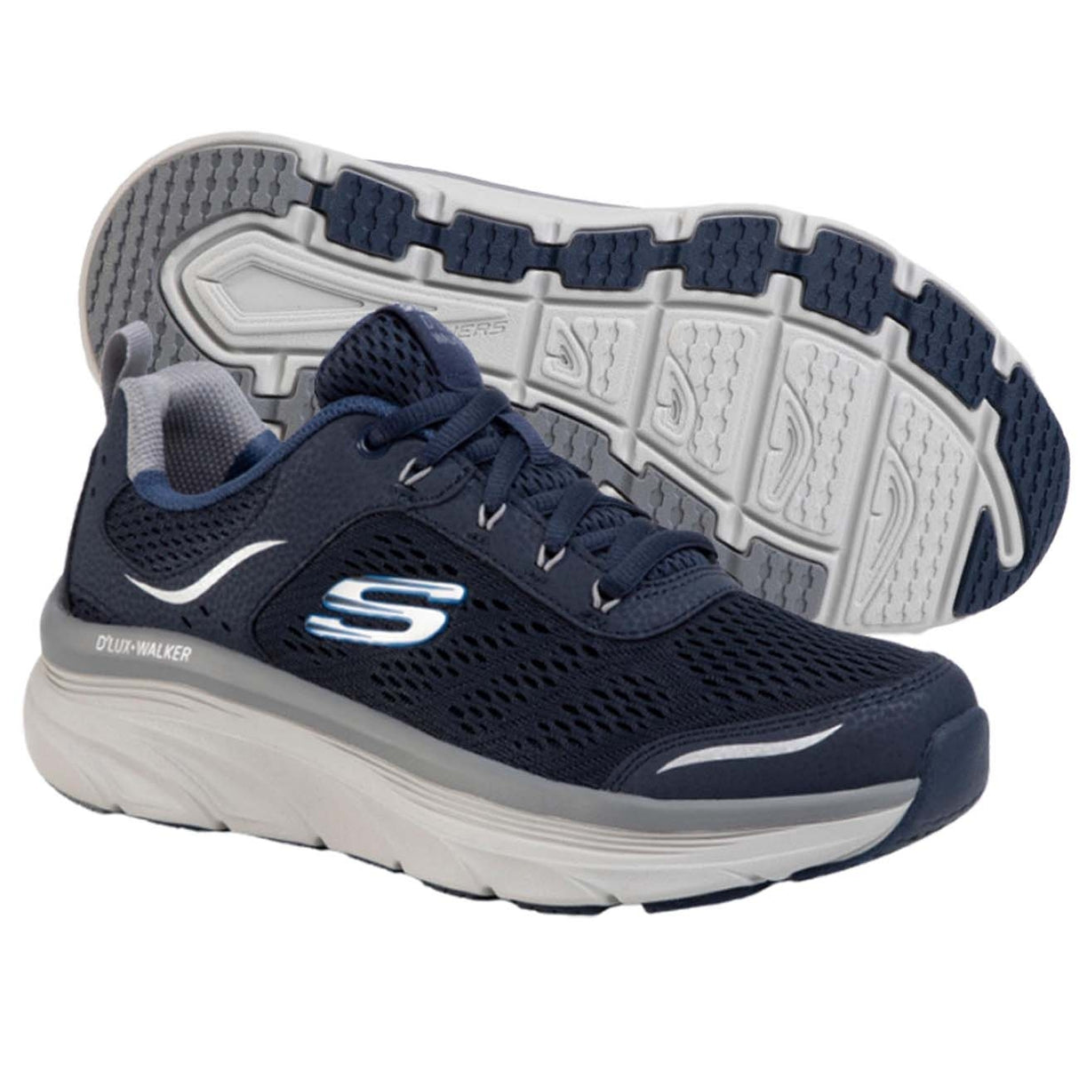 SKECHERS 232044 NVGY RELAXED FIT D'LUX WALKER SHOE