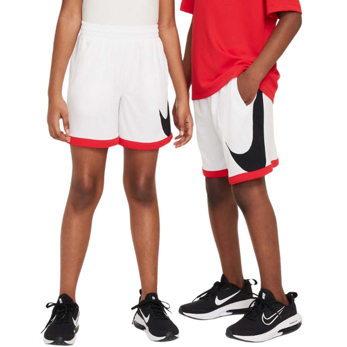 PANTALONCINO RAGAZZI NIKE FV0269 100 DRI FIT BIANCO