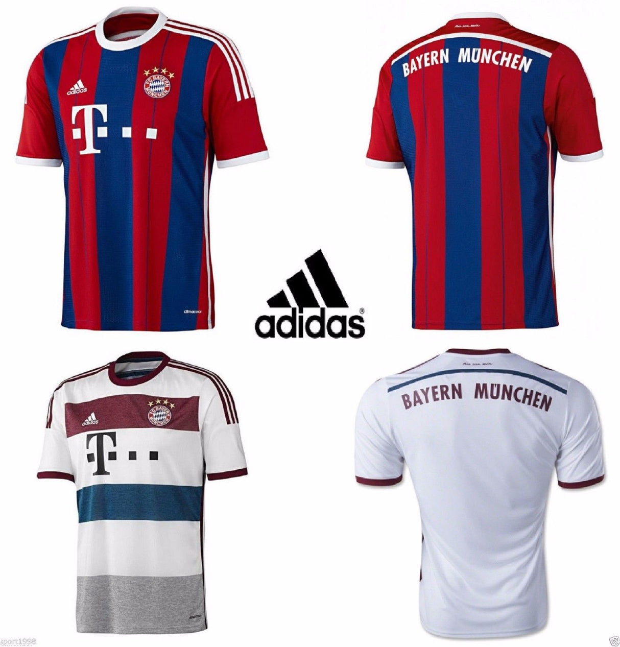 Adidas Bayern Munich Football T-Shirt Adult Boy SPORT FOOTBALL 10/12 YEARS TAG M