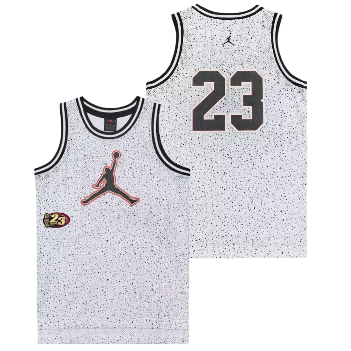 CANOTTA RAGAZZI JORDAN 95D955 001 PLAY OFF SPECKLE BIANCO