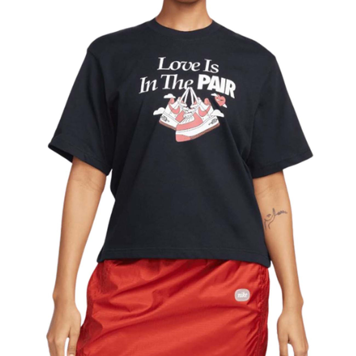 T-SHIRT DONNA NIKE FQ8870 010 SPORTWEAR COTONE NERO