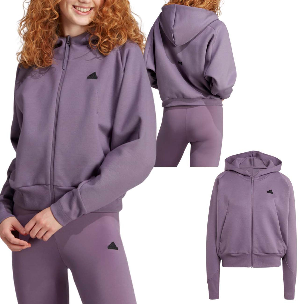 FELPA DONNA ADIDAS IN5132 HOODIE Z.N.E. VIOLA