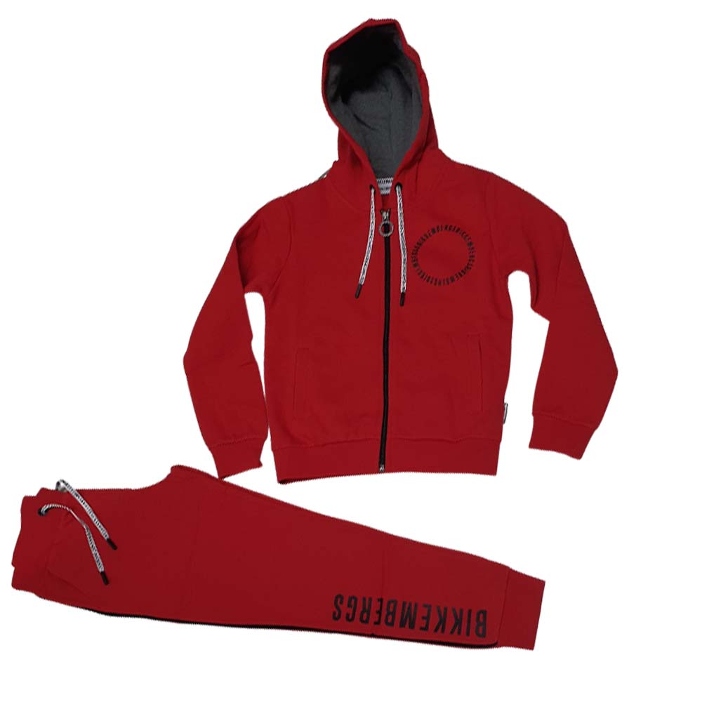 BIKKEMBERGS BK1365 COTTON FLEECE BOY TRACKSUIT