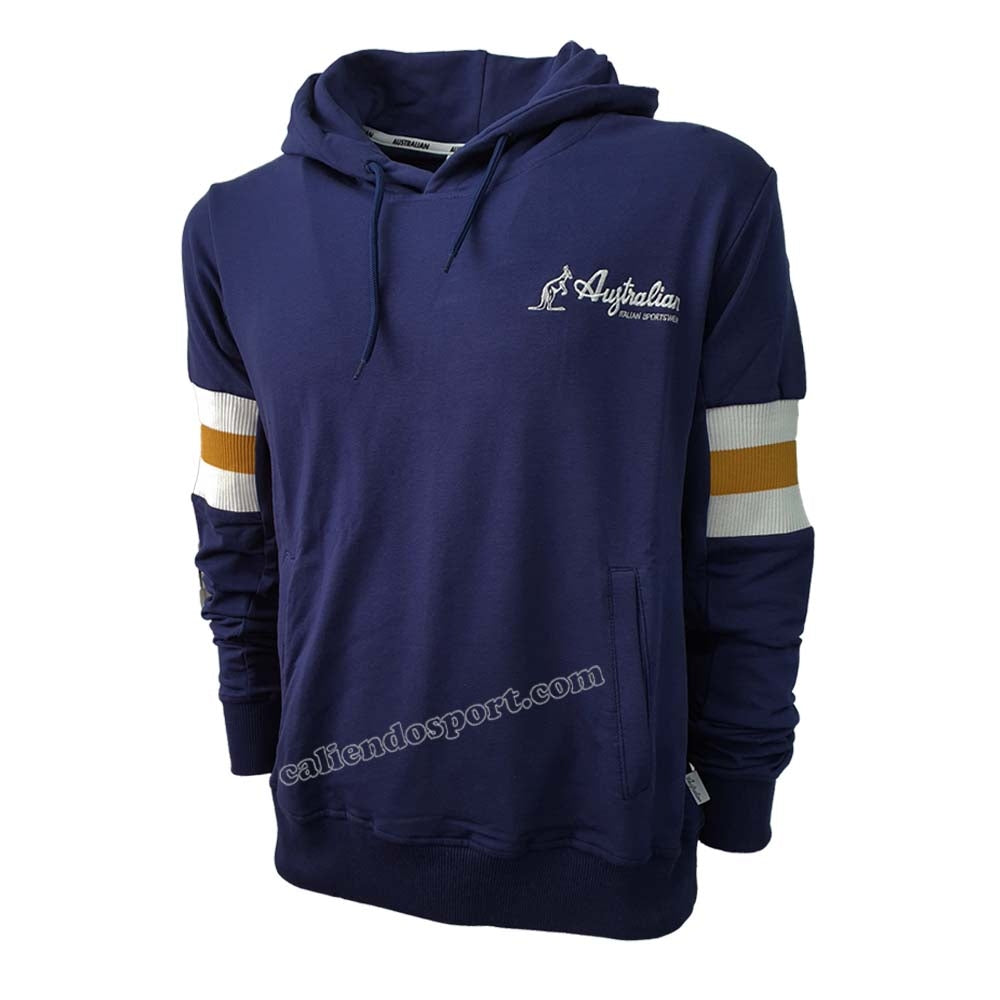 FELPA AUSTRALIAN FE0010 RIBBED KNIT HOODIE COTONE