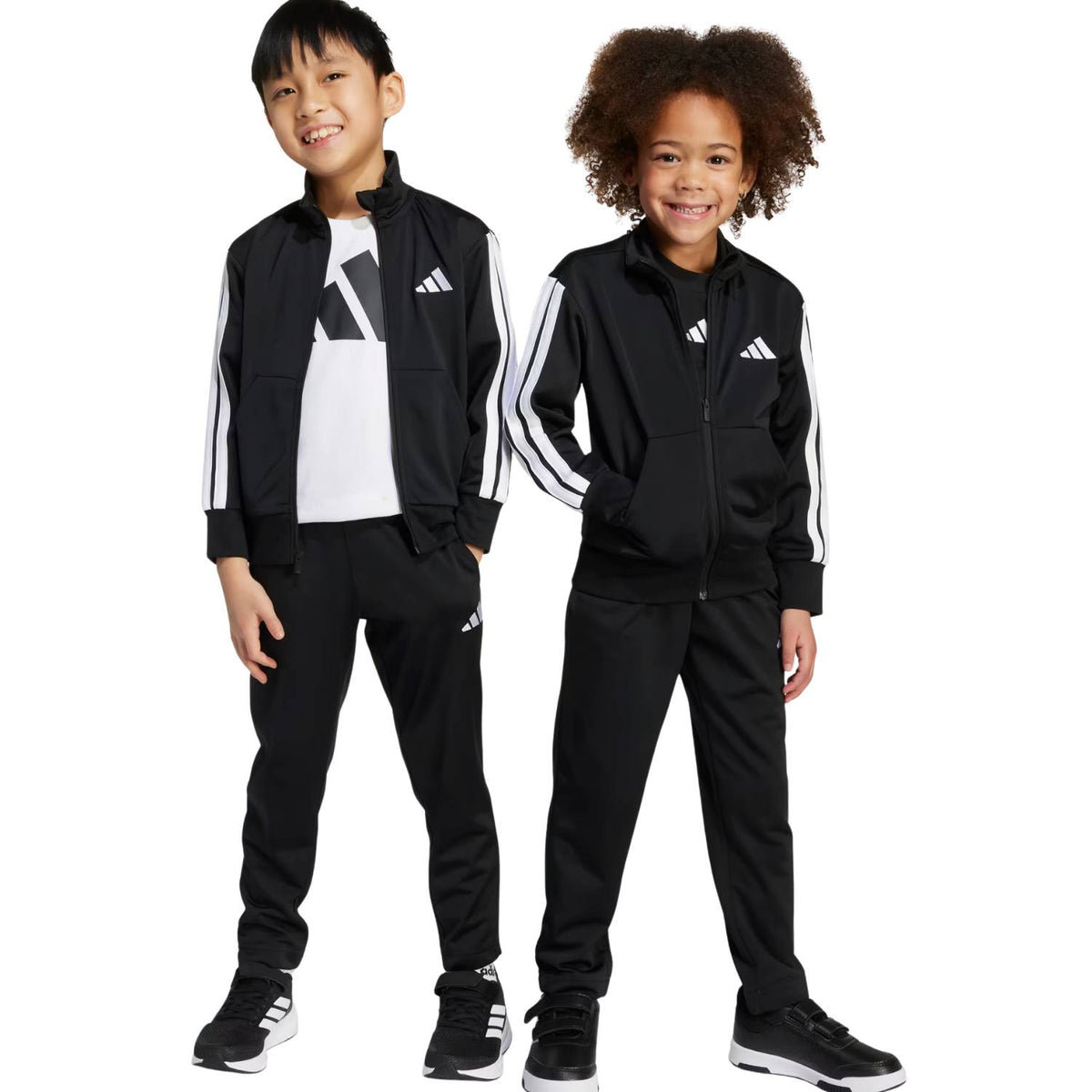 TUTA BAMBINI ADIDAS JM0891 ESSENTIALS NERO UNISEX ACETATO