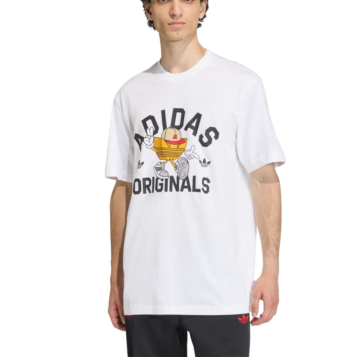 T-SHIRT ADIDAS KS7616 SERIE TREFOIL COTONE BIANCO