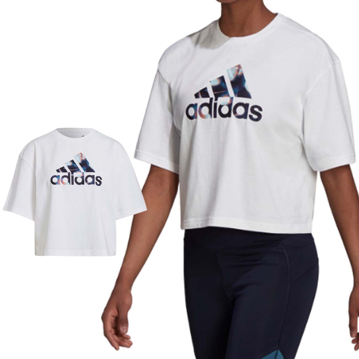 T-SHIRT ADIDAS FEMME GS3871 YOU FOR YOU LOGO COURT