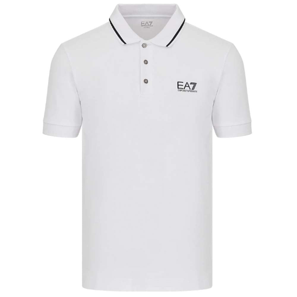 POLO ARMANI EA7 8NPF06 PJ04Z AVEC LOGO EN PIQUÉ