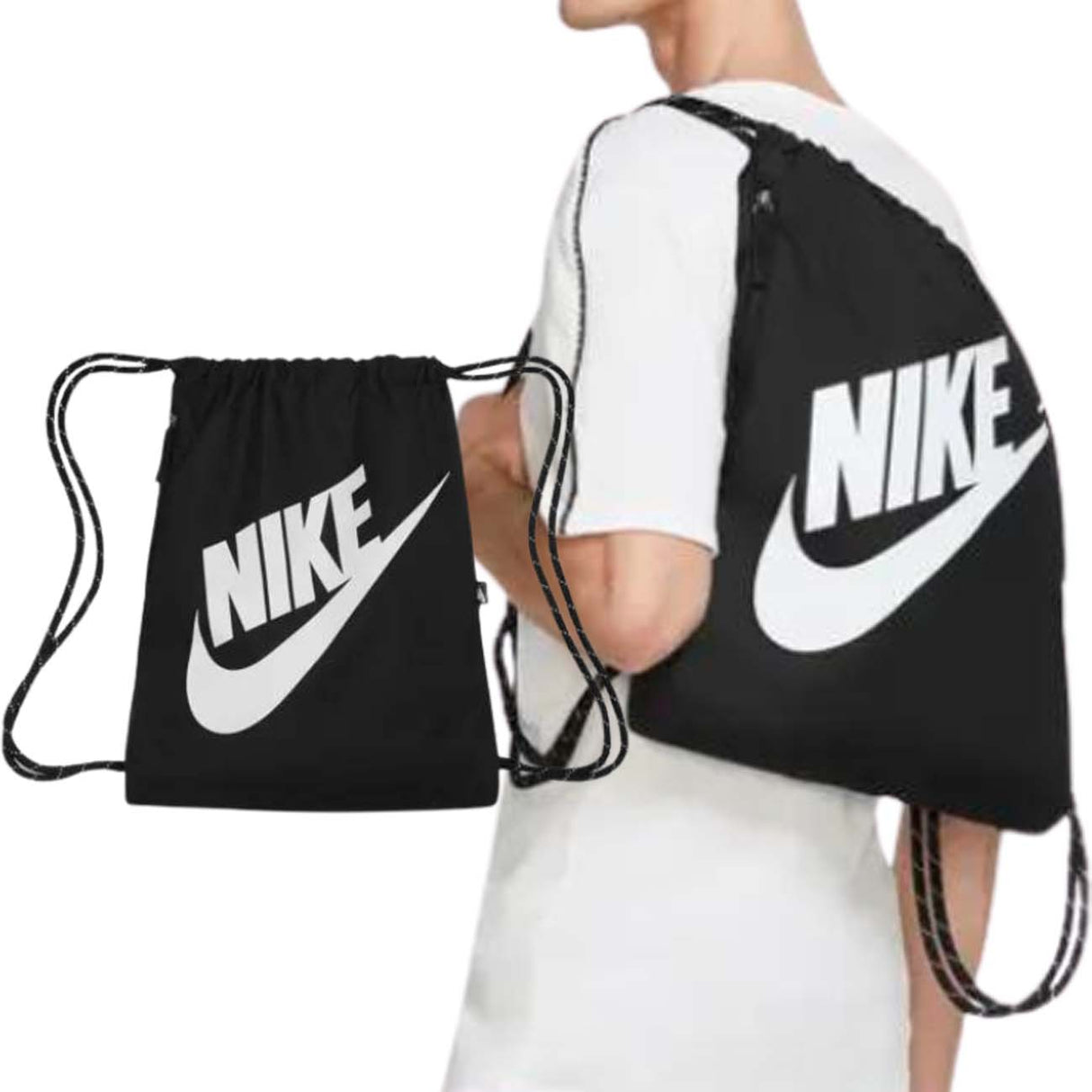 SACCA NIKE DC4245 010 HRITAGE NERO UNISEX 13 LITRI