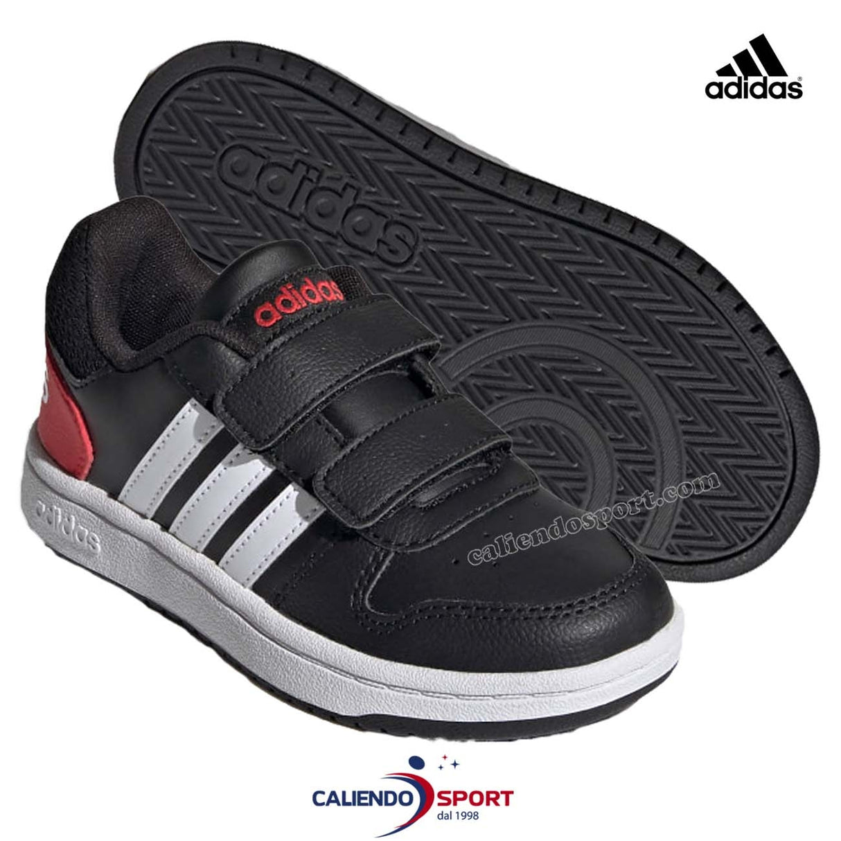 SCARPA BAMBINI ADIDAS FY9442 HOOPS 2.0 STRAPPO
