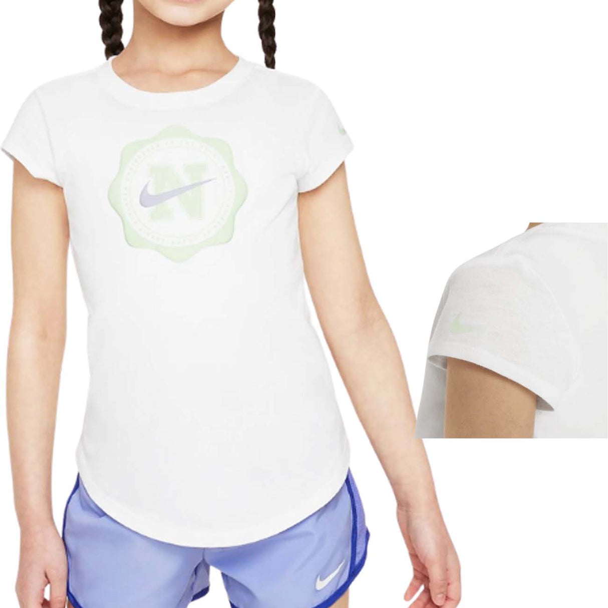 T-SHIRT BAMBINE NIKE 36L996 001 STAMPA COTONE