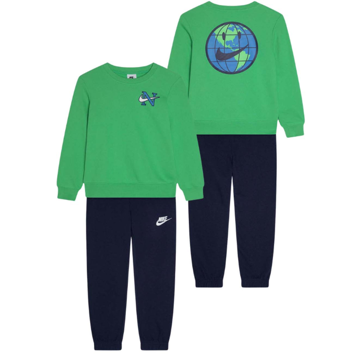 NIKE 66K141 86K141 BRUSHED COTTON BOYS TRACKSUIT