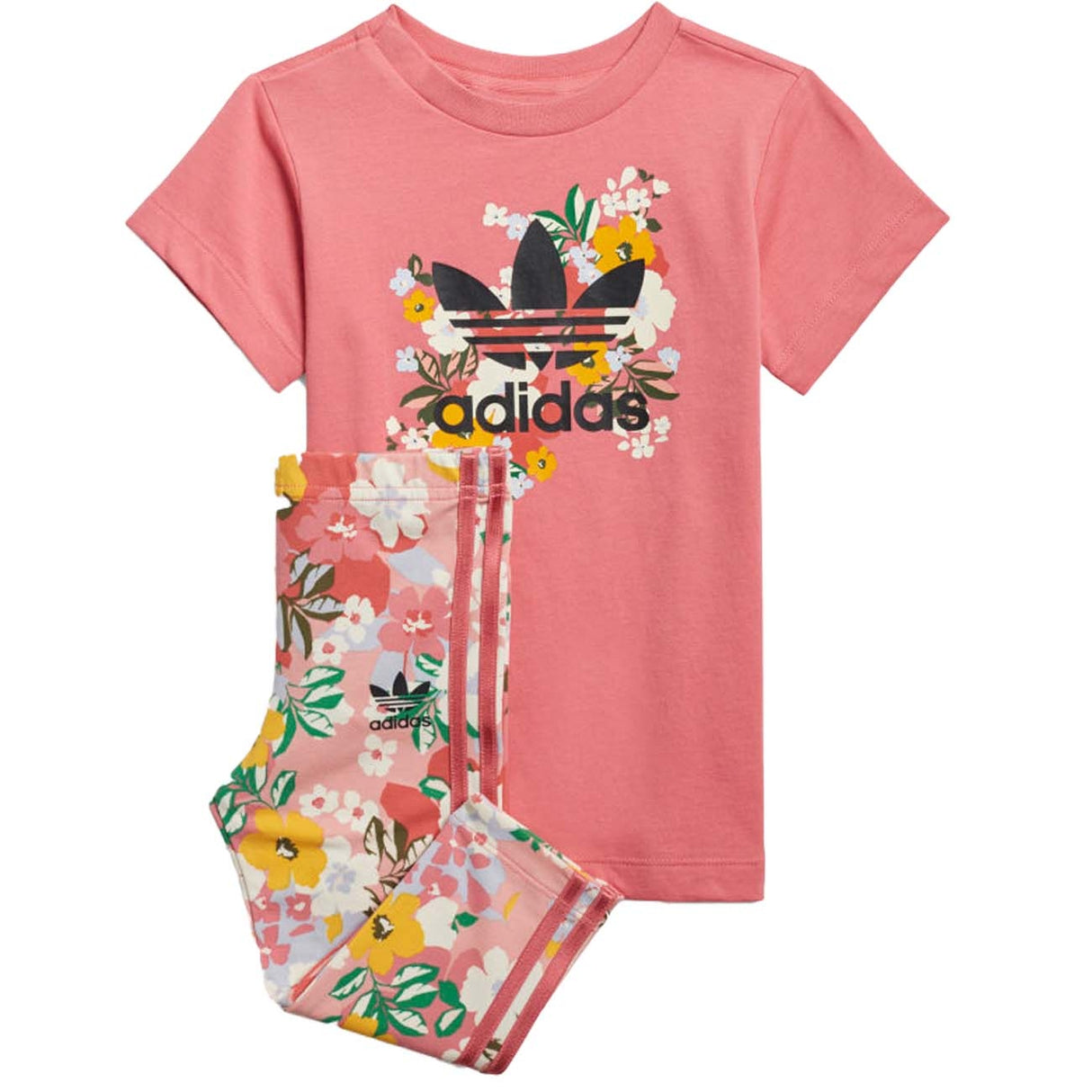 COMPLETO BAMBINA ADIDAS GN2260 HER STUDIO LONDON FLORAL TEE DRESS