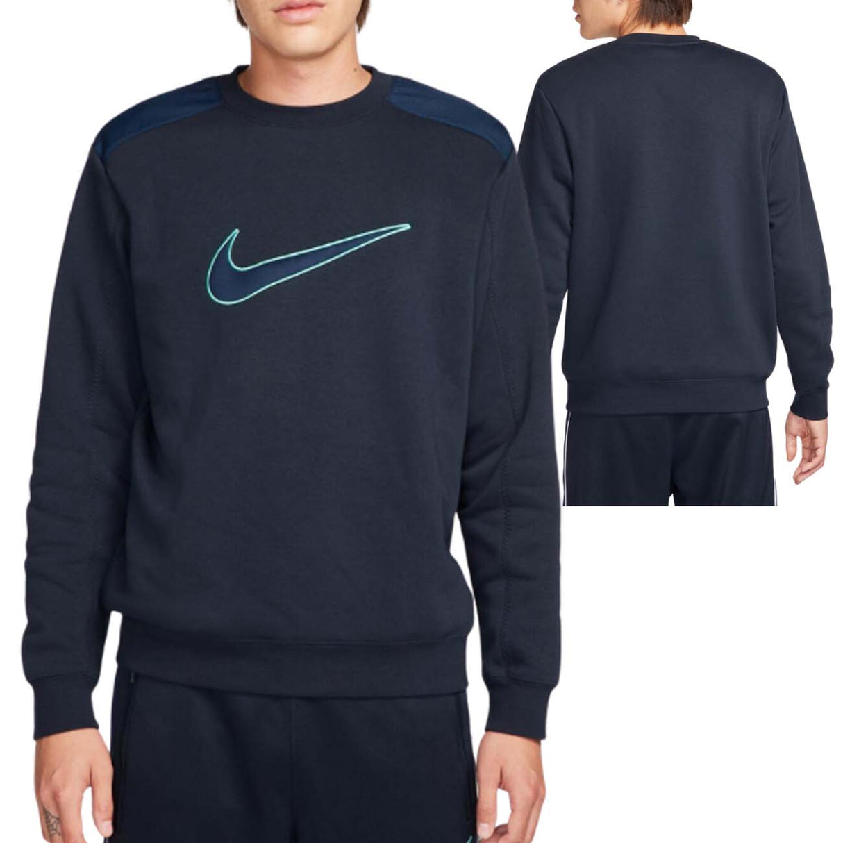 SWEAT-SHIRT EN COTON POLAIRE À COL RAS DU COU NIKE FN0245 475 SPORTWER