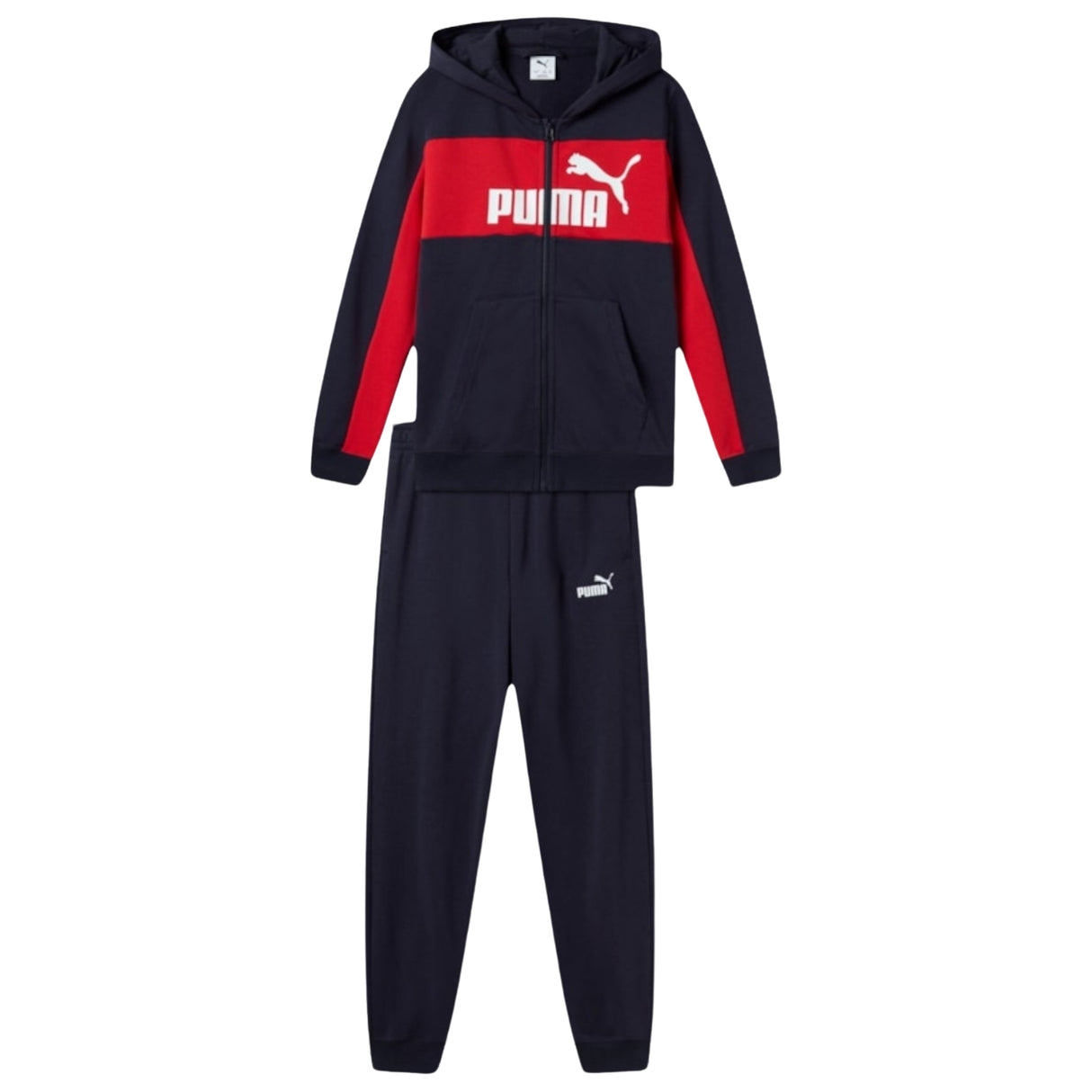 TUTA RAGAZZI PUMA 689047 16 ESSENTIALS COTONE GARZATO