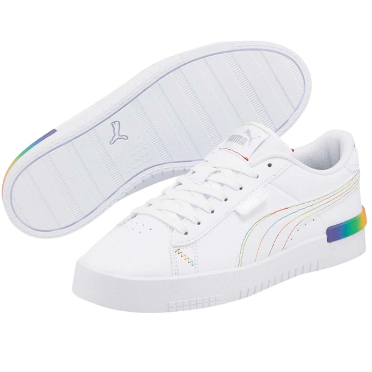 SCARPA DONNA PUMA 384823 02 JADA RAINBOW HUES BIANCO