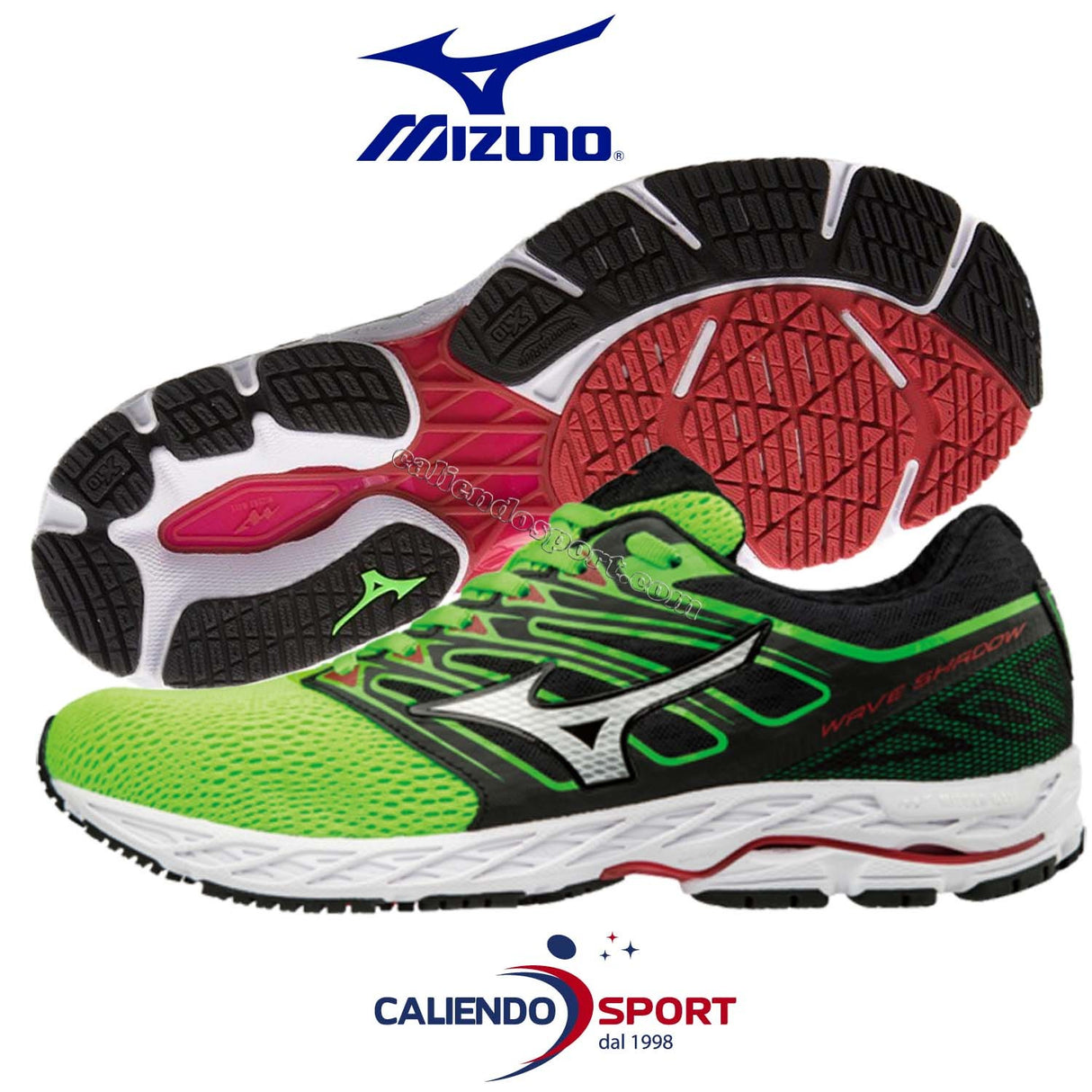 CHAUSSURES DE COURSE MIZUNO WAVE SHADOW GYM VERT POUR HOMMES J1GC173001