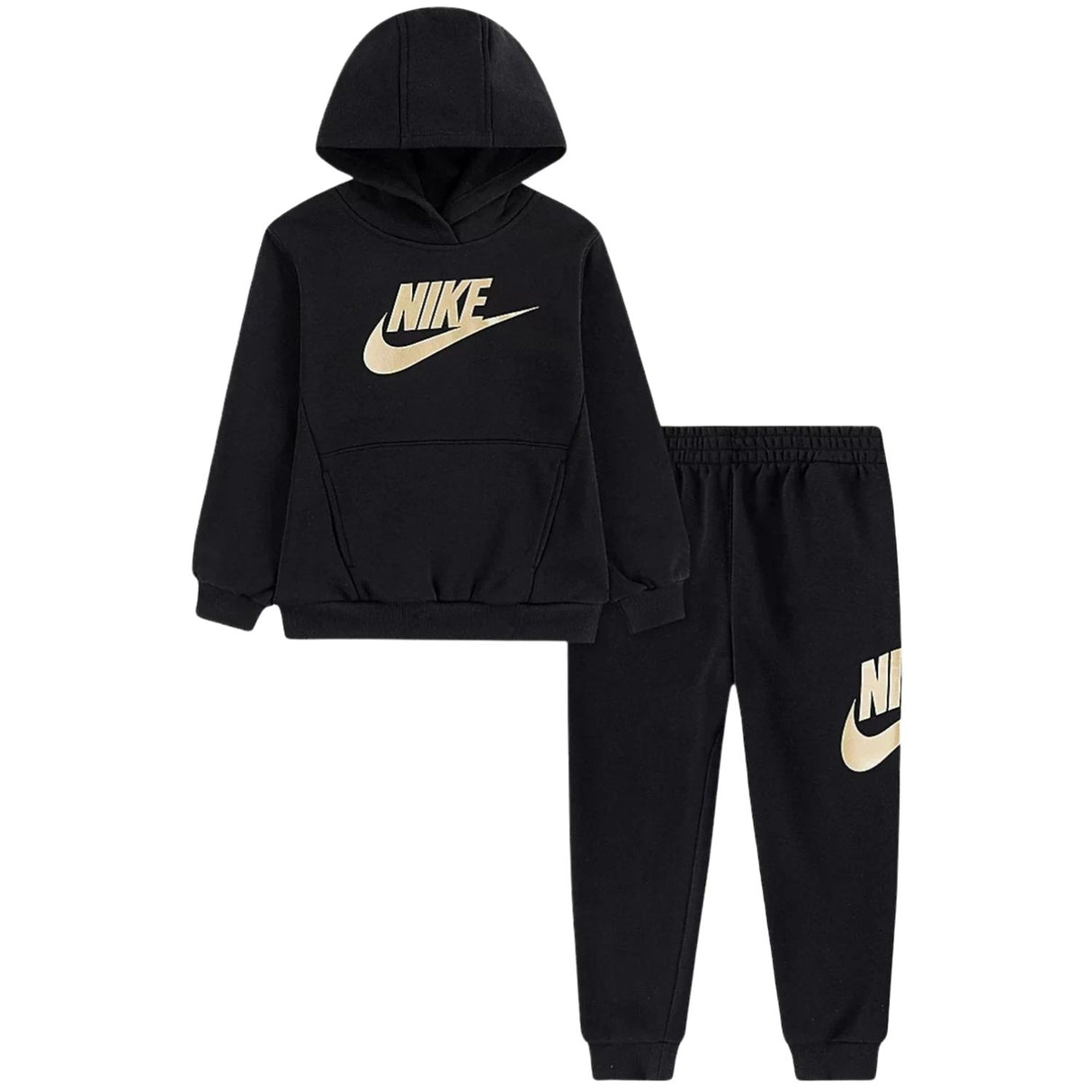 TUTA BAMBINI NIKE 86L135 G0G NERO COTONE FELPATO