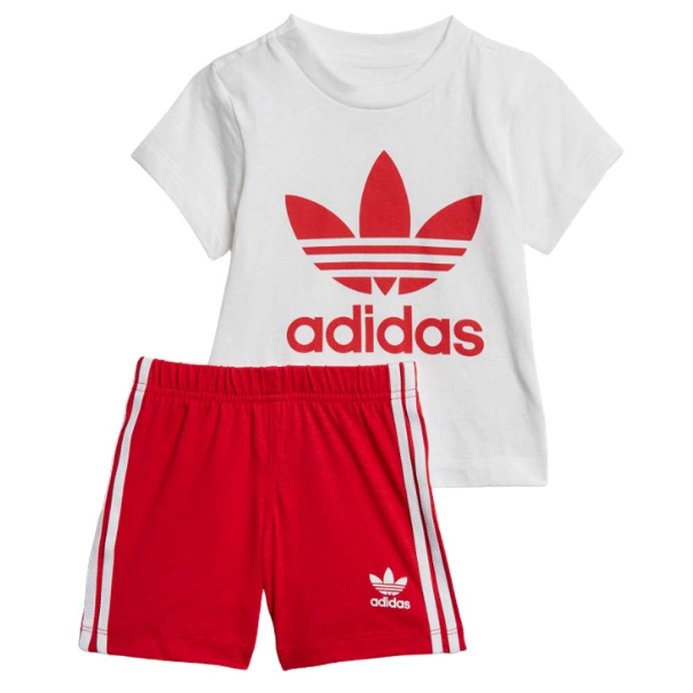 COMPLETI BAMBINI ADIDAS FI8318 ED7667 TREFOIL SHORTS TEE