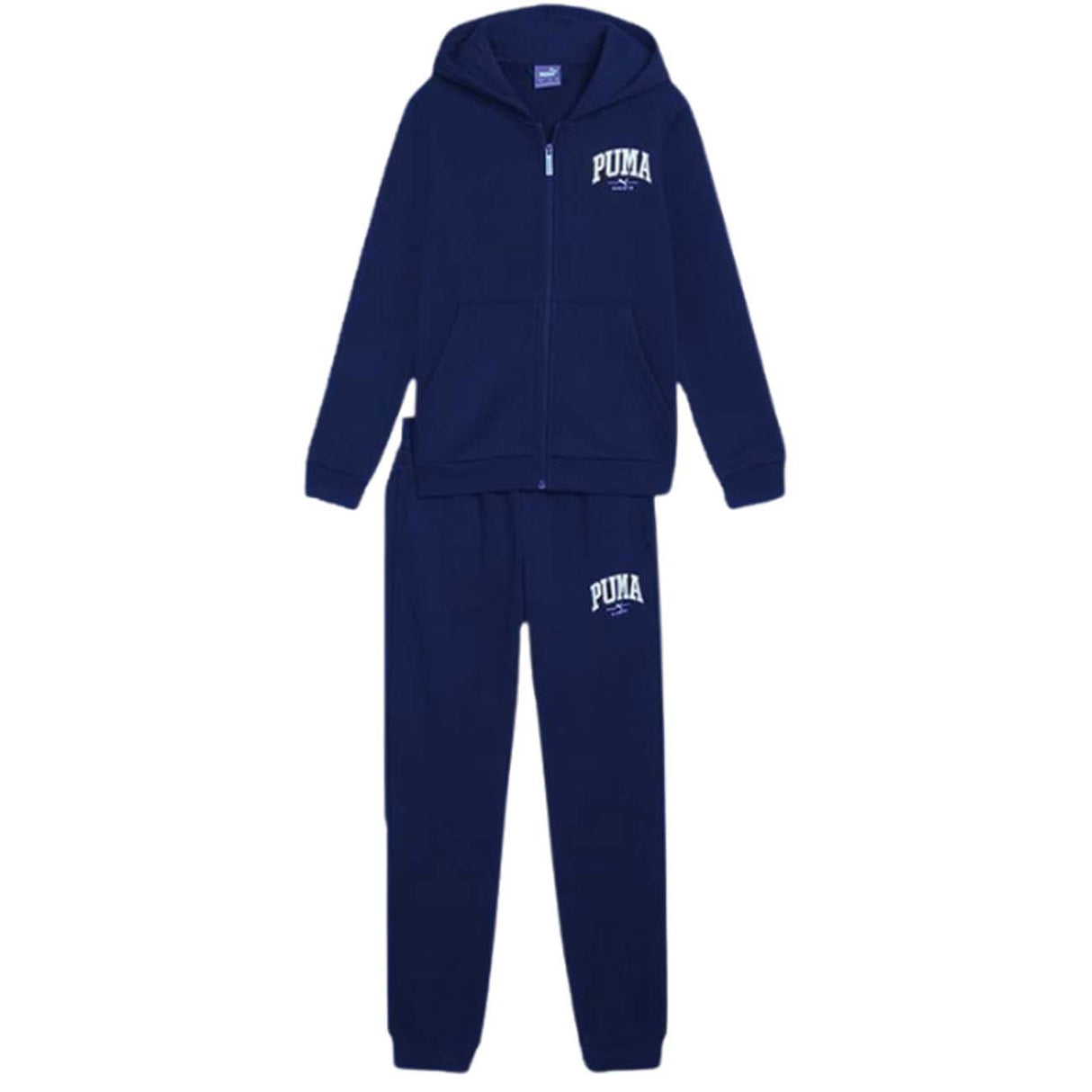 SURVÊTEMENT EN COTON POLAIRE À ZIP INTÉGRAL PUMA 684239 06 SQUAD BLEU
