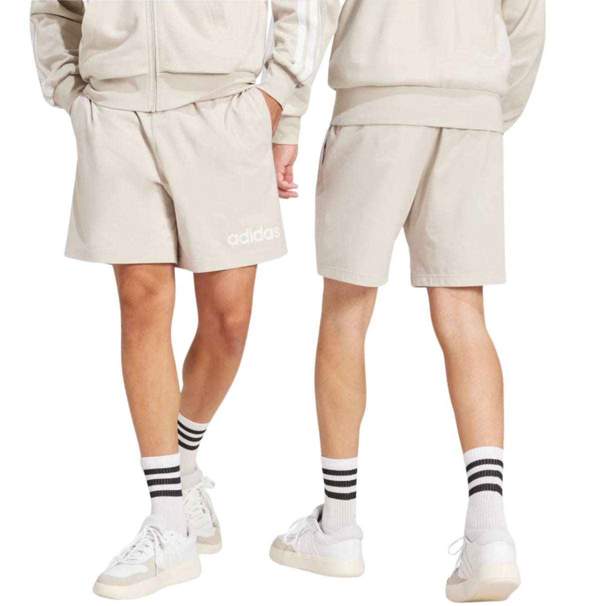 PANTALONCINO ADIDAS JC9346 ESSENTIALS COTONE BEIGE