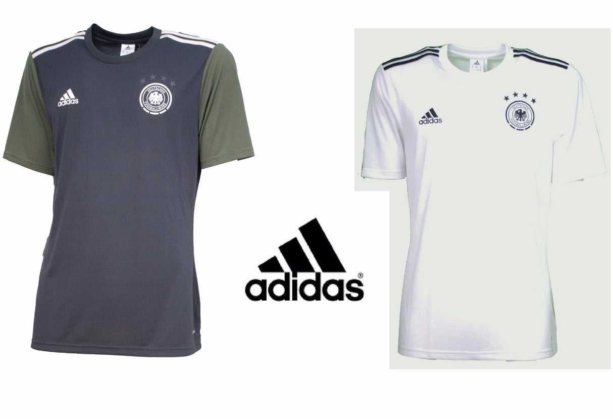 T-Shirt Adidas Calcio Uomo Sport Germania Soccer Deutscher MAGLIA PALESTRA