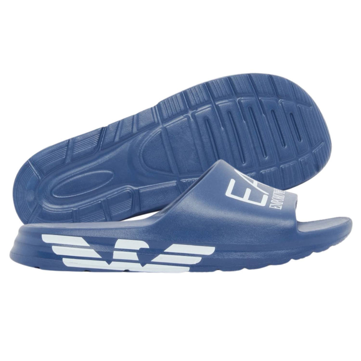 CIABATTA ARMANI EA7 E26 7X000356 AF18618 MZ657 MAXI LOGO BLU