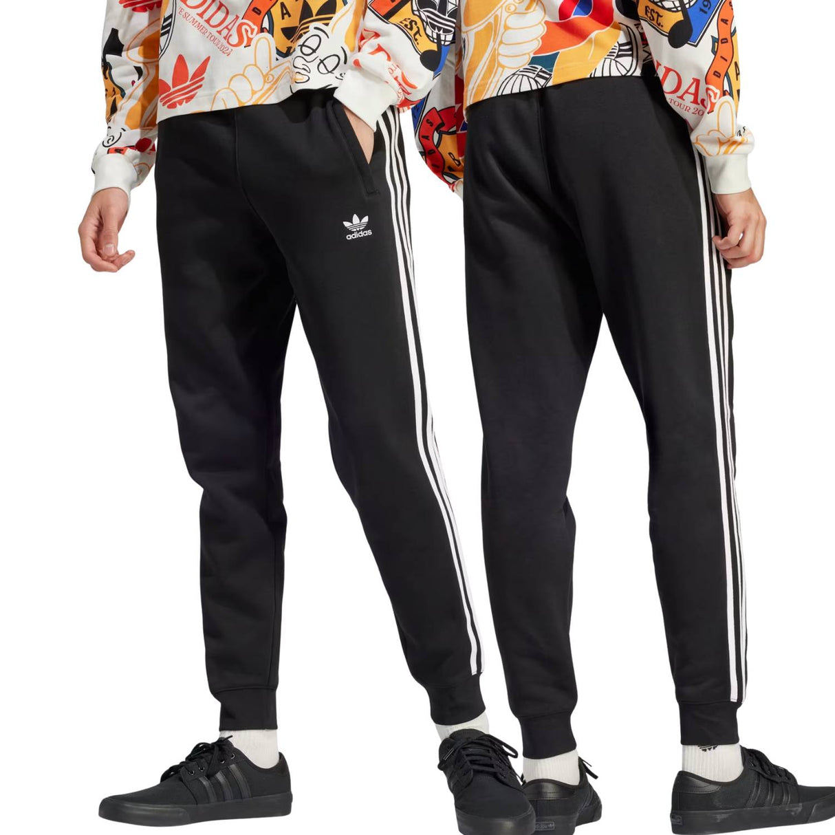 PANTALONE ADIDAS IU2353 ADICOLOR 3 STRIPS COTONE FELPATO