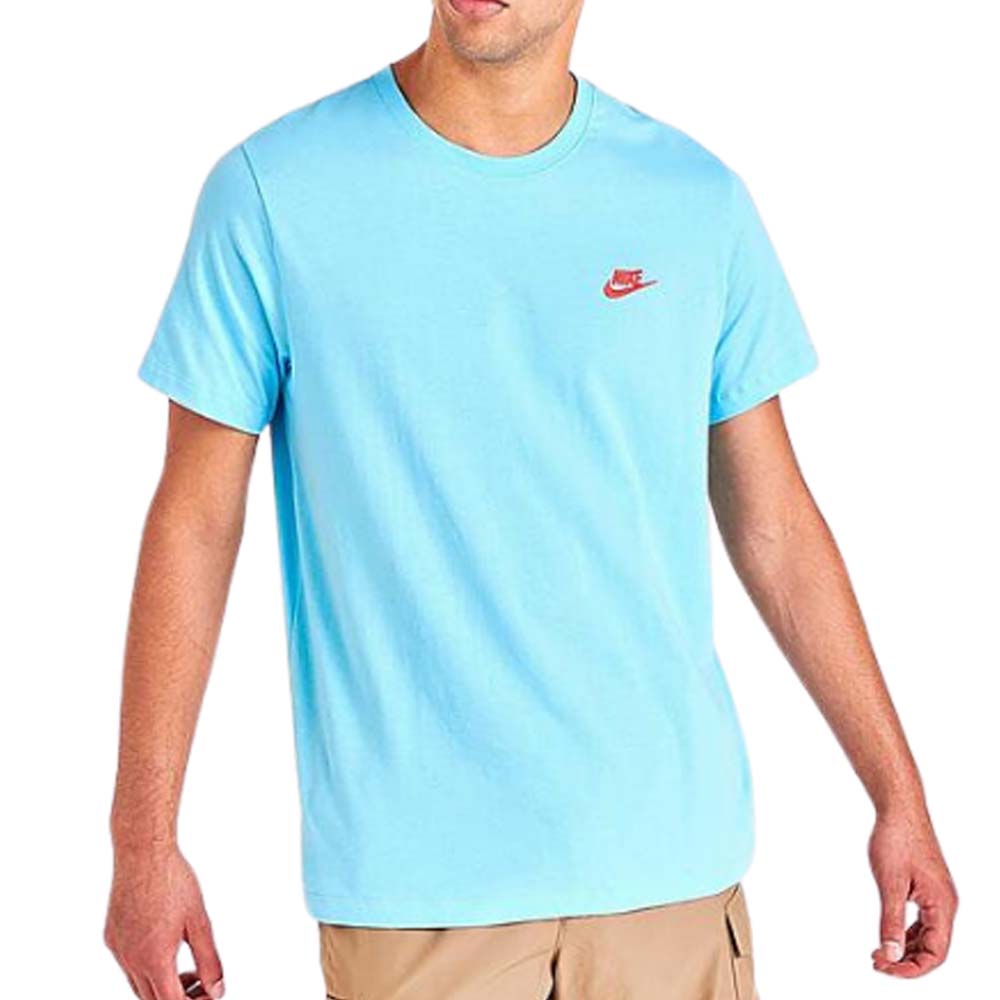 T-SHIRT SPORTSWEAR CLUB EN COTON BLEU NOIR NIKE AR4997