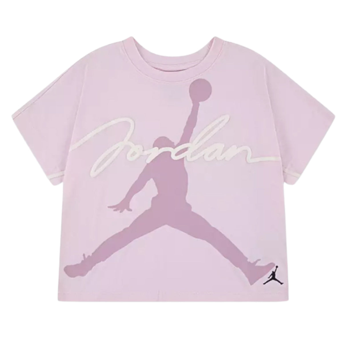T-SHIRT BAMBINE JORDAN 45D961-A9Y ROSA COTONE