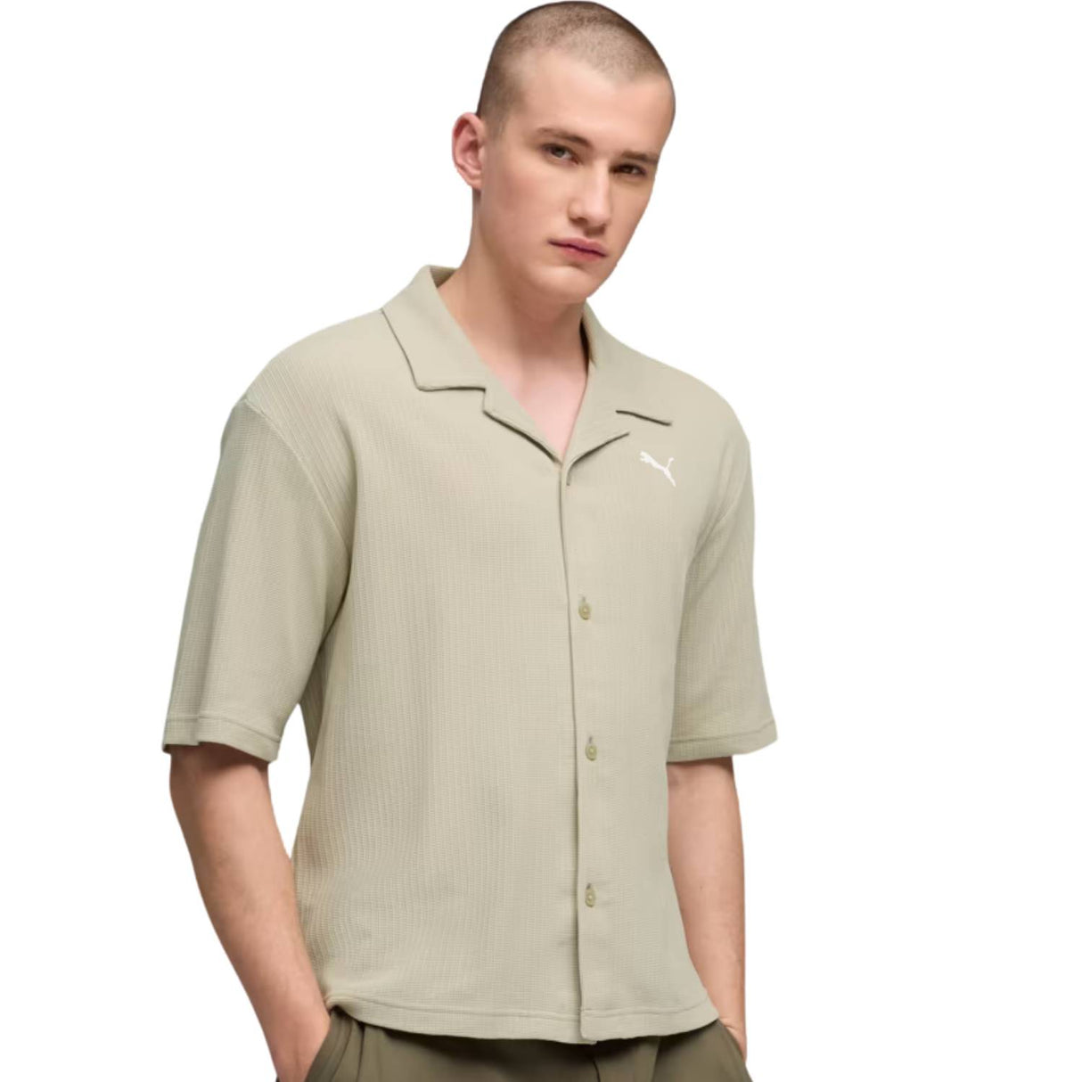 CAMICIA PUMA 634363 61 BEIGE ESSENTIALS WARDROBE