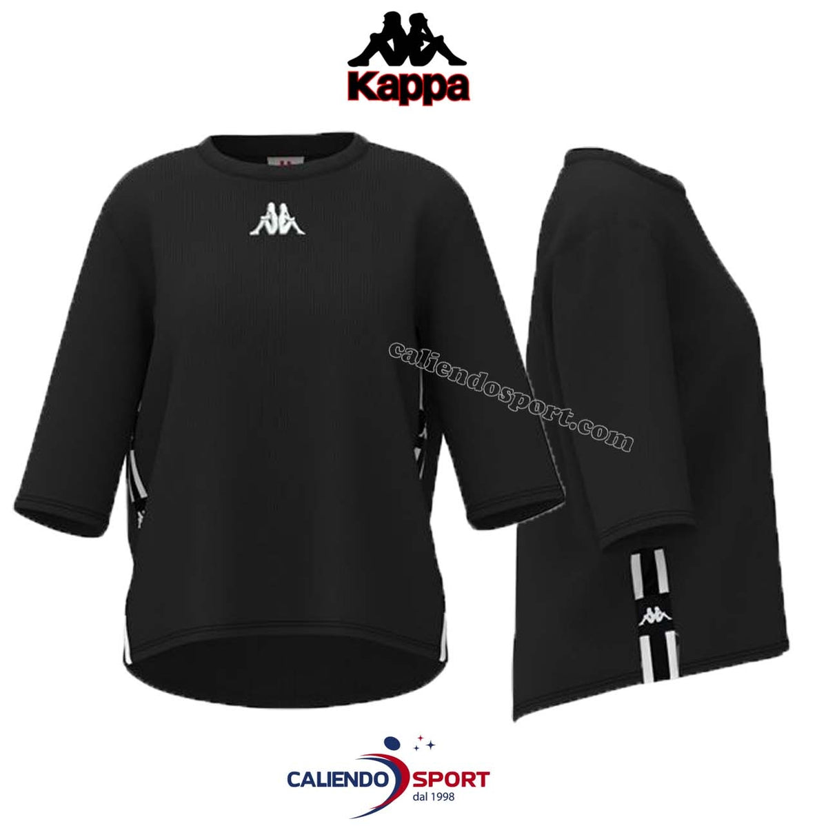 CHEMISE FEMME KAPPA 31114 HW NOIR AUTHENTIQUE LA DAVEN