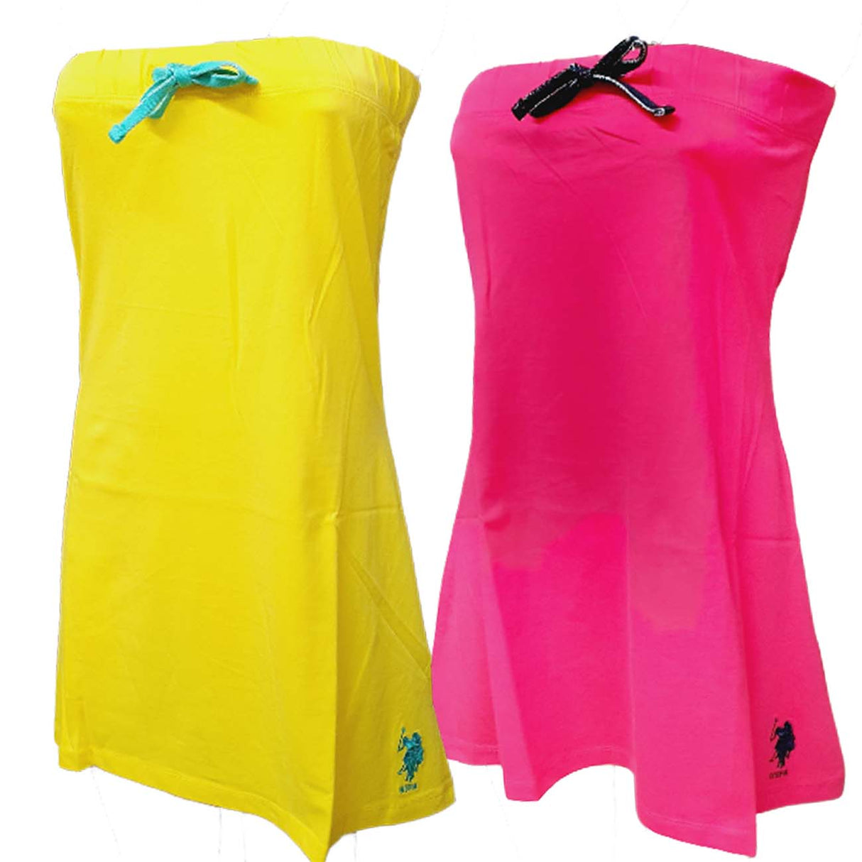 VESTITO DONNA US POLO 66031 50313 A FASCIA COTONE