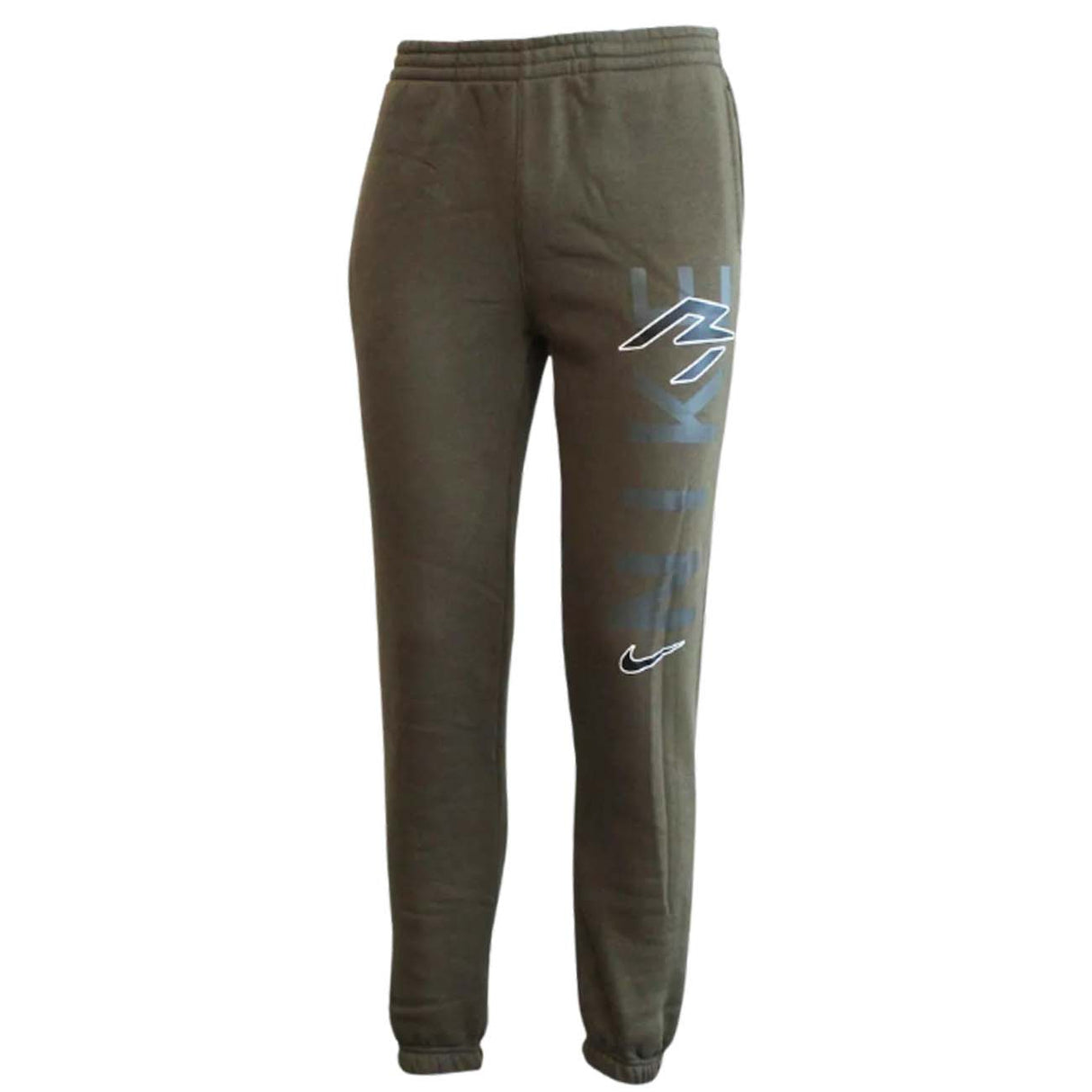 PANTALONI RAGAZZI NIKE 9Q0826 EBD COTONE FELPATO VERDE