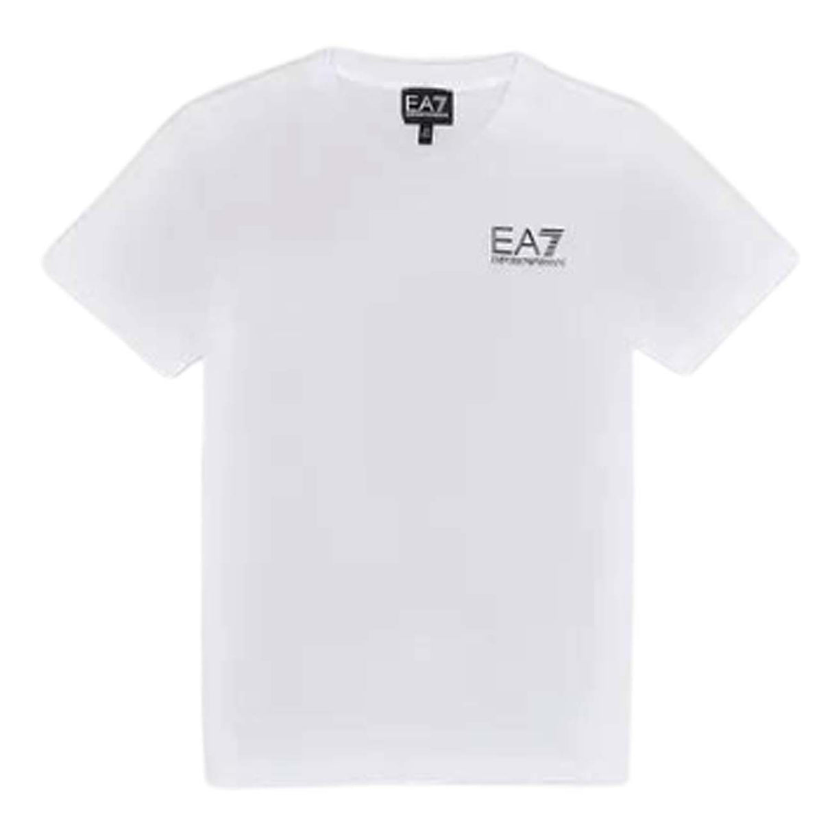 T-SHIRT BAMBINI ARMANI EA7 E24 8NBT51 BJ02Z 1100 BIANCO COTONE