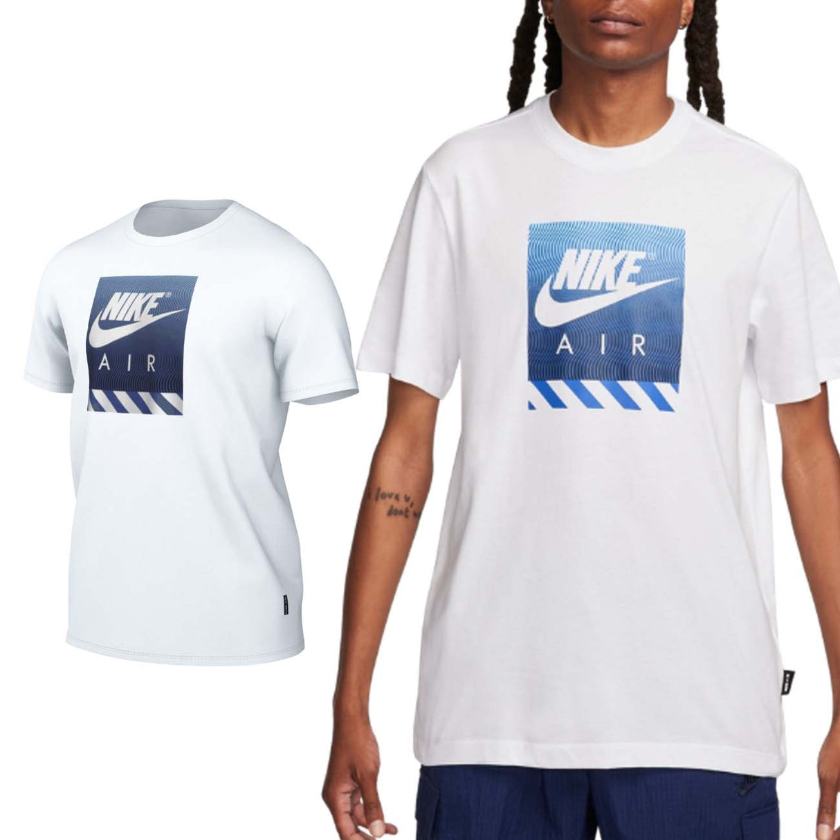 T-SHIRT NIKE FQ3794 100 SPORTWEAR COTONE BIANCO